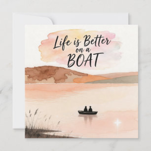 Convite A vida é melhor num barco