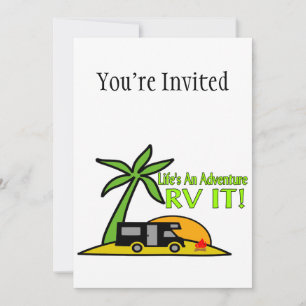 Convite A vida é uma aventura.