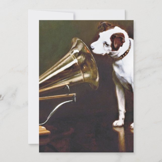 Convite A Voz do Mestre Nipper O Cão (Frente)