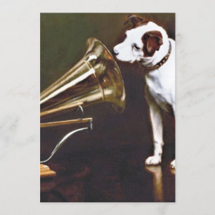 Convite A Voz do Mestre Nipper O Cão