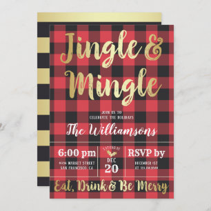 Convite A xadrez do búfalo & o tinir do ouro & misturam a