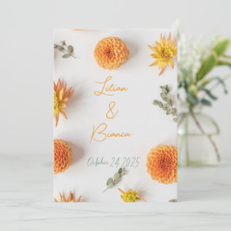 Convite A "Yes" in Summer Hues - invitation wedding