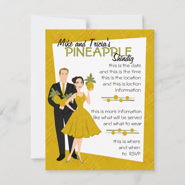 Convite Abacaxi (Frente)