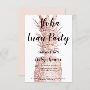 Convite Abacaxi do brilho do chá de fraldas do partido de