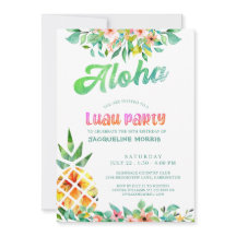 Abacaxi Floral Luau aniversário de 30 anos