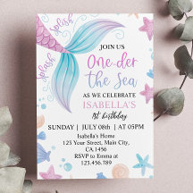 Abaixo Do primeiro aniversario De Sereia Do Mar