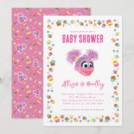 Convite Abby Cadabby Pink Baby Shower Confetti