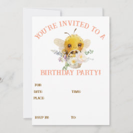 Convite Abelha Adorável