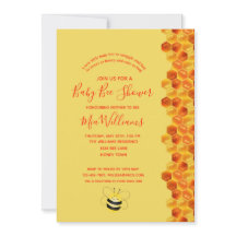 Abelha Adorável Mel Ameaçada Chá de fraldas