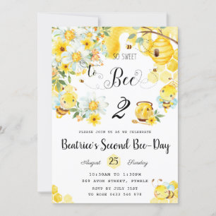 Convite Abelhas Bonitas São Tão Doces Para Serem Fritas 