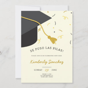 convite aberto para boné de formatura