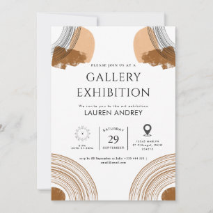 Convite Abertura da galeria de arte