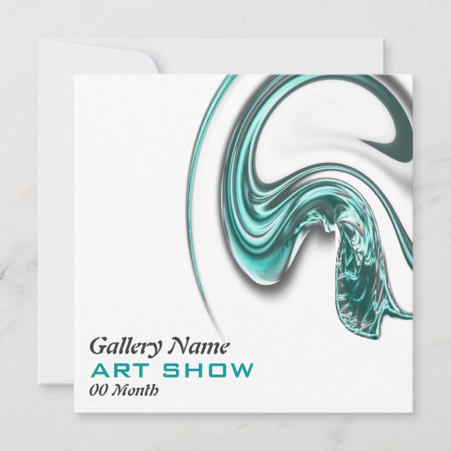 Convite Abertura de joias de espetáculos de arte lançament (Frente)