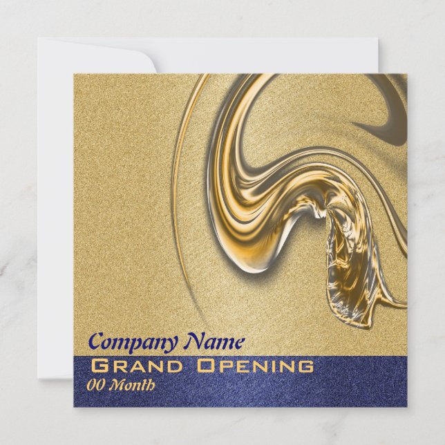 Convite Abertura, lançamento, função, festa (Frente)