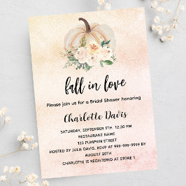 Convite Abóbora chá de panela se apaixona pelo luxo de cre