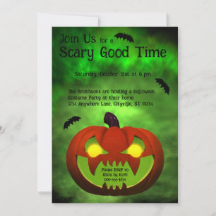 Convite Abóbora de Mau de Spookie