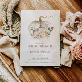 Convite Abóbora e Chá de panela Floral