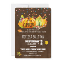 Abóbora em aquarela e folhas de outono sazonais