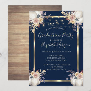 Convite Abóbora, Luzes, Madeira, Festa de formatura de qu