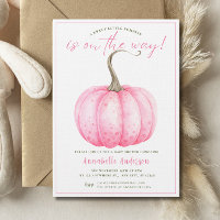 Abóbora Pequena Rosa Menina Chuveiro de Neném aqua