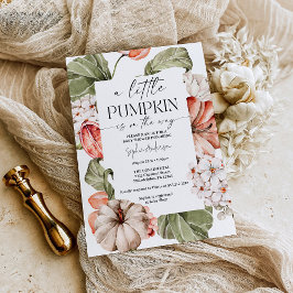 Convite Abóbora Picada Um Pequeno Chá de fraldas De Abóbor