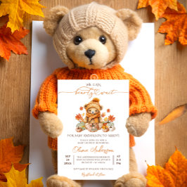 Convite Abóbora Que Podemos Apagar Chá de fraldas De Esper