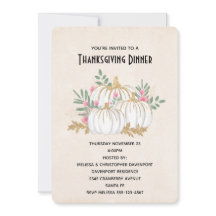 Abóboras Brancas e Douradas ao Aguarela no Dia de 