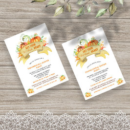 Convite Abóboras Pronta As Calças De Gordura Graças