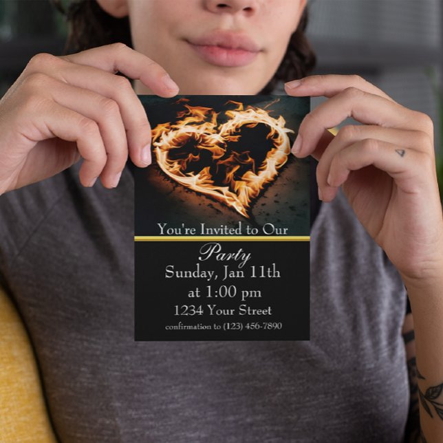 Convite Abra um Caminho para Nossa Festa do Fogo! (Criador carregado)