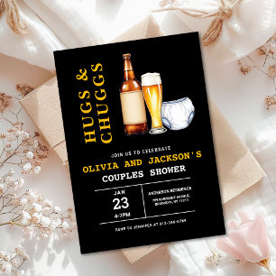 Convite Abraços & Cervejas Fraldas Casal Chá de Bebê