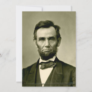 Convite Abraham Lincoln presidente usa ameréreis dos esta
