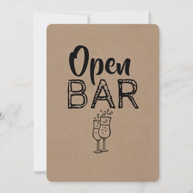 Convite Abrir Bar | PADRINHO DE CASAMENTO | A melhor propo (Frente)