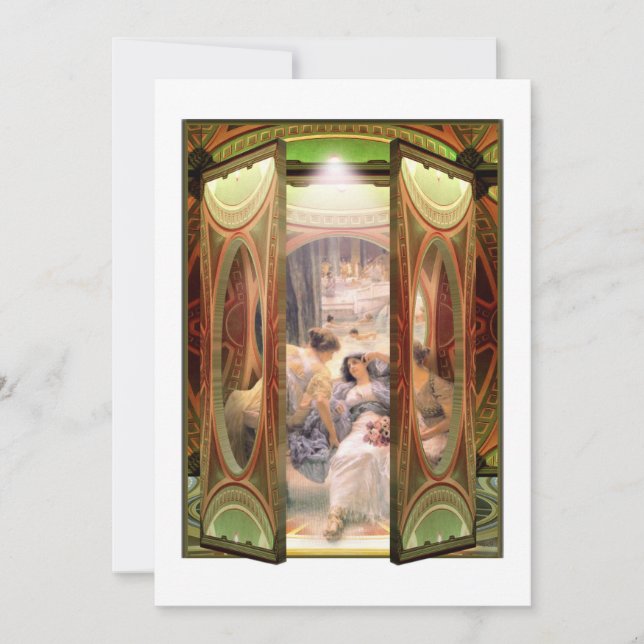 Convite Abrir porta às banheiras (Frente)