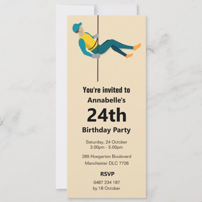 Convite Abseiling (Frente)