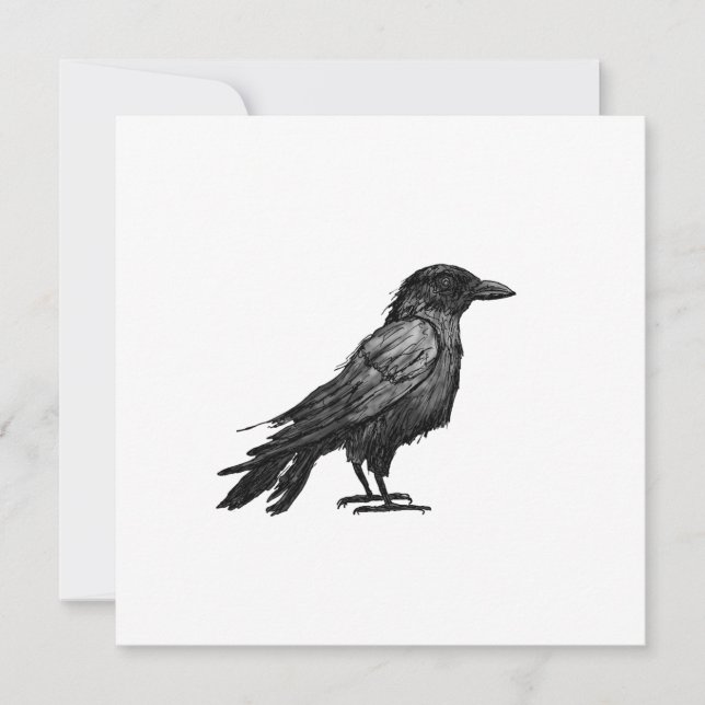 Convite Abstract Raven (Frente)