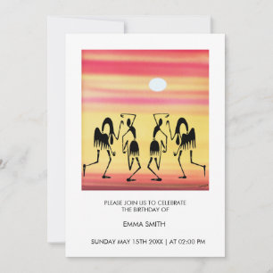Convite Abstrato, Aniversário de dança de Break incrível