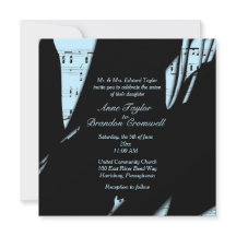 Abstrato Black and Powder Blue Music