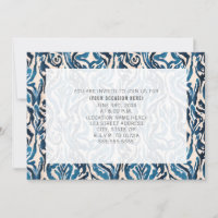 Abstrato Blue Ikat All Purpose Generic Party