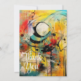 Convite Abstrato explosão de cores vibrantes e dinâmicas