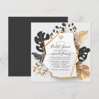 Abstrato Geométrico Chá Virtual Tropical Exótica