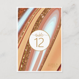 Convite Abstrato Glitter Strata Table Number SW ID903