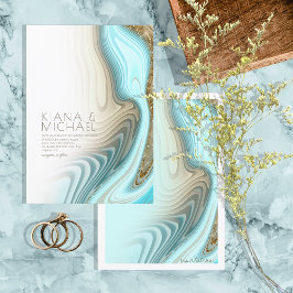 Convite Abstrato Glitter Strata Wedding ID903