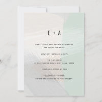 Abstrato Moderno Arte Brushing Mint Green Casament