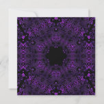 Convite Abstrato Roxo Convidar Festa de aniversário<br><div class="desc">Abstrato Roxo e Negro Convidam Festa de aniversário. Pode ser personalizado para qualquer ocasião</div>