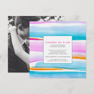 Convite Abstrato tropical maré adiada