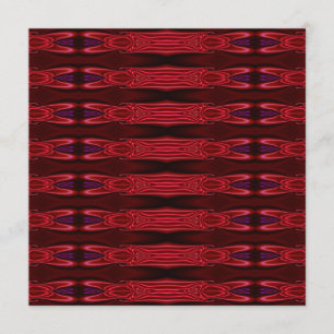 Convite Abstrato Vermelho Roxo Faux Silk em Preto