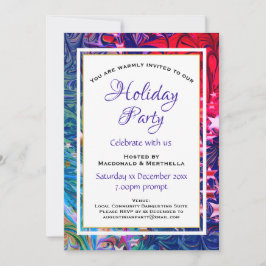 Convite Abstrato Winter | FESTA DE FESTA DE Natal