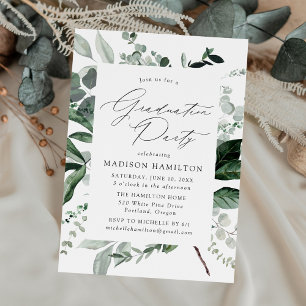 Convite Abundant Greenery Festa de formatura
