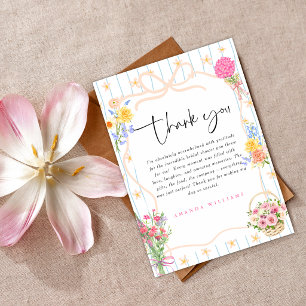 Convite Acabado de sair do mercado Floral Bridal chuveiro