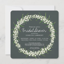 Convite Acacia creme flores chás de panela